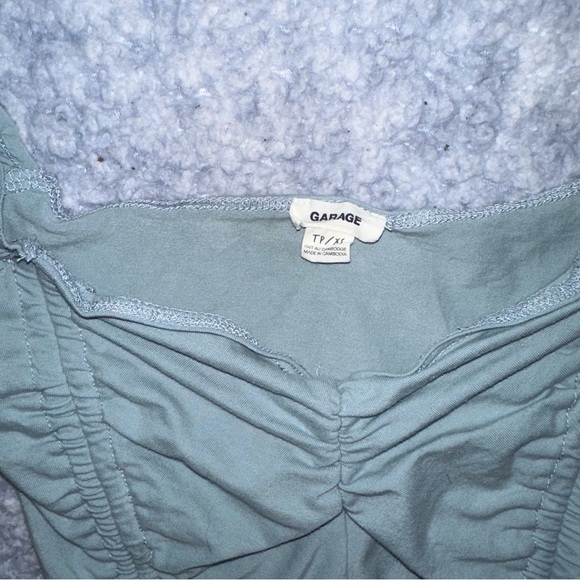 Garage Sage Green Synched Crop Top - Size XS - Picture 3 of 5